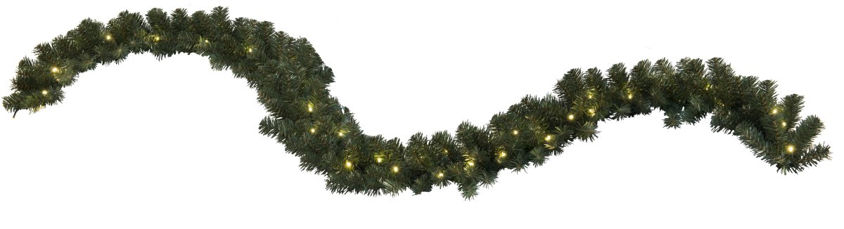 Ottawa 270cm Vert De Star Trading - Dotée de 30 petites LED, elle diffuse une agréable lumière blanche chaude (2700 K, 27 lumens), idéale pour une utilisation intérieure et extérieure.