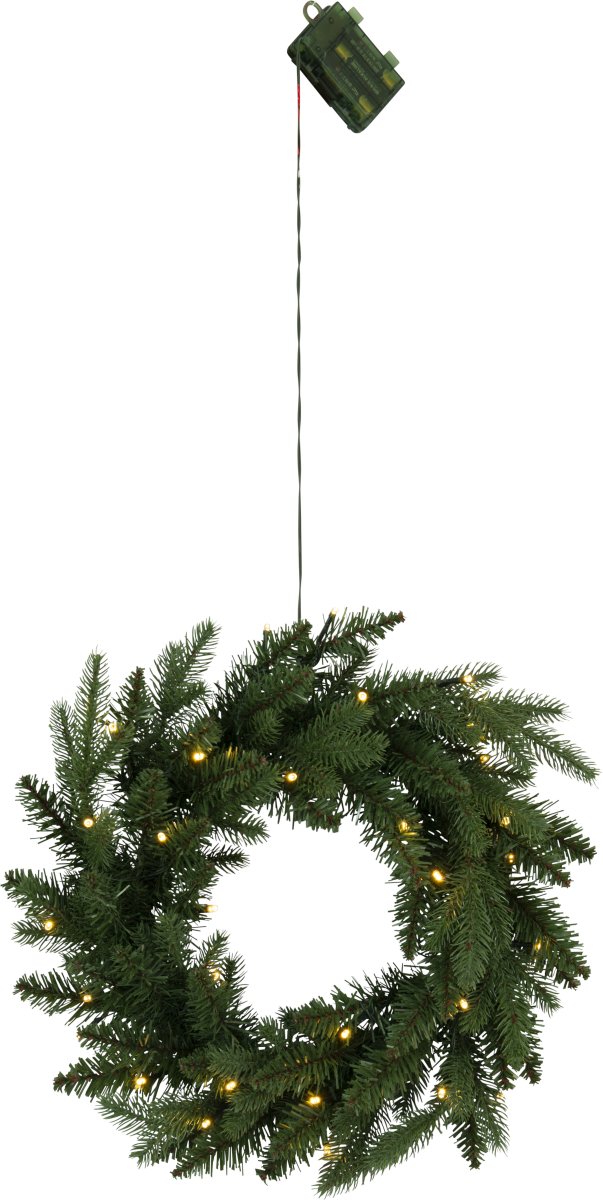 Byske Ø45 Vert De Star Trading - Couronne de 45 cm avec dentelle mixte qui la rend pleine.