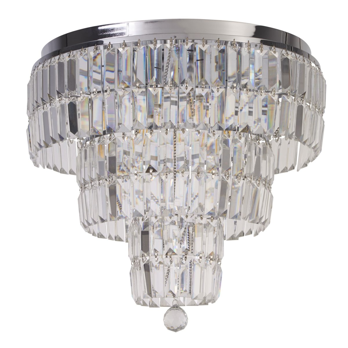 Empire Ø50 Chrome lampe de salle de bain De Searchlight - Parfait pour ceux qui souhaitent ajouter une touche sophistiquée à la décoration de leur salle de bain et qui apprécient le style et la fonctionnalité.