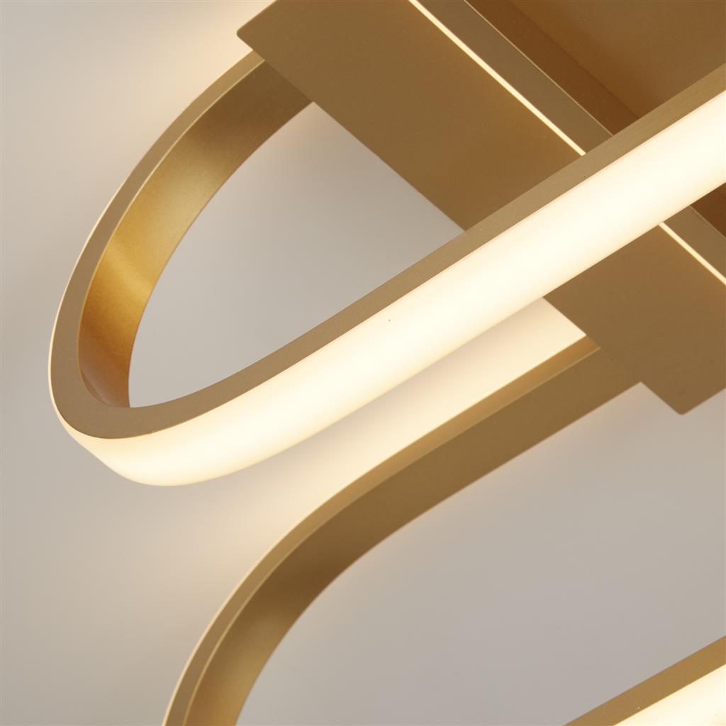Clip Or plafonnier De Searchlight - Clip est équipé de la technologie LED écoénergétique qui consomme jusqu'à 75 % d'énergie en moins et dure jusqu'à 20 fois plus longtemps que les ampoules à incandescence classiques – un choix intelligent et durable.