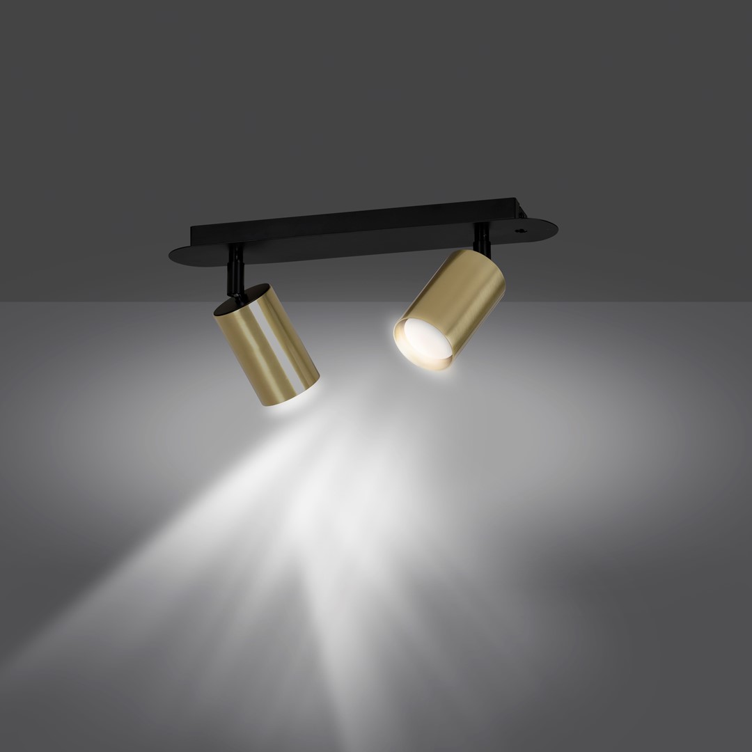 Zen 2 Or spot De Emibig Lighting - Zen est une s&eacute;rie de spots qui s'int&egrave;gre parfaitement dans les int&eacute;rieurs modernes et classiques.
