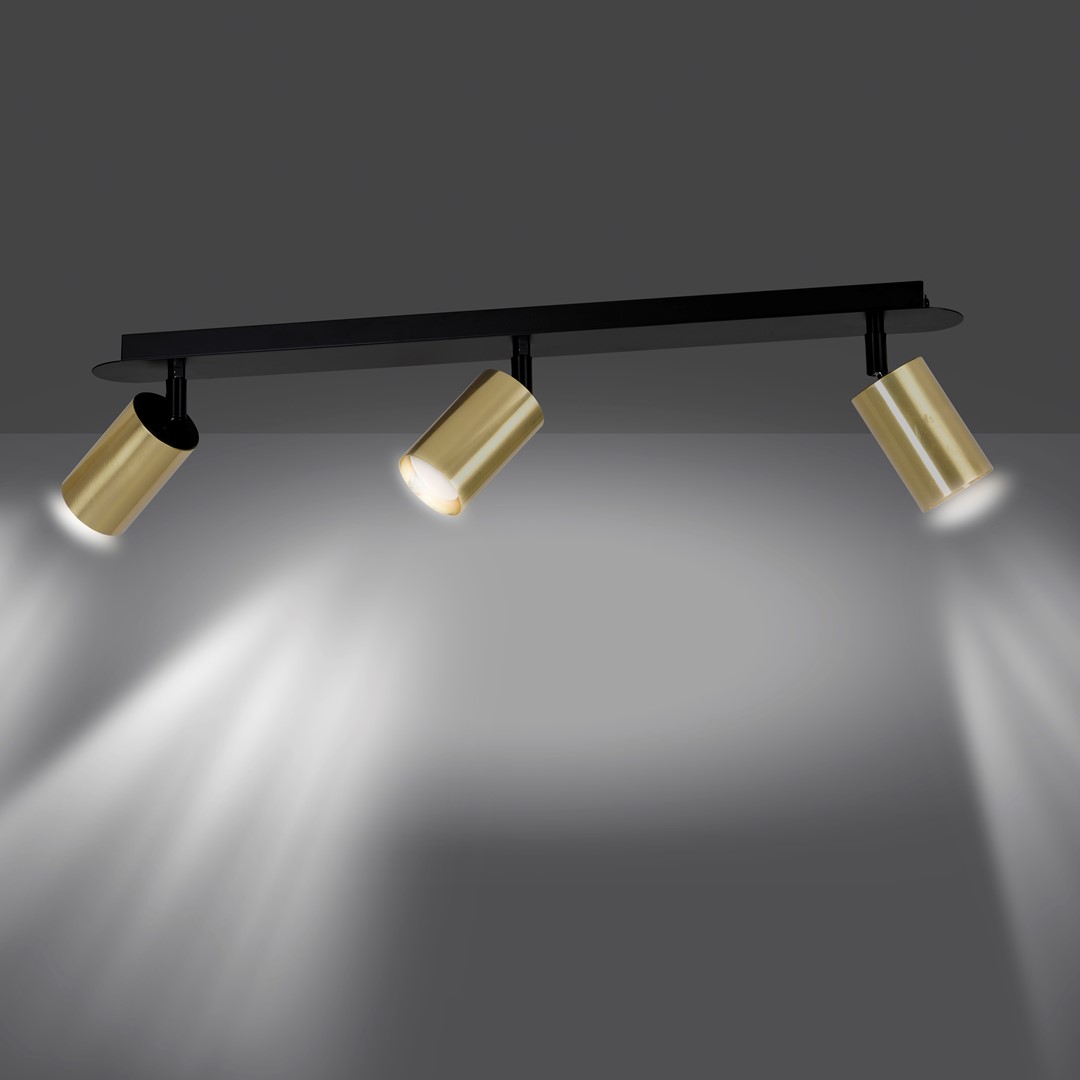 Zen 3 Or spot De Emibig Lighting - Zen est une s&eacute;rie de spots qui s'int&egrave;gre parfaitement dans les int&eacute;rieurs modernes et classiques.