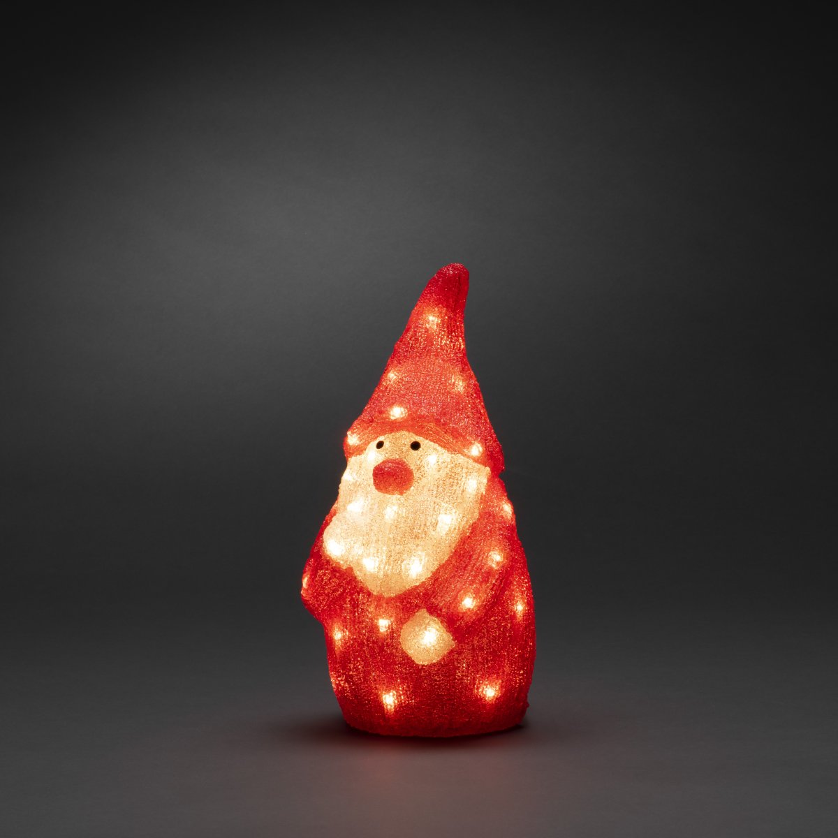 Père Noël en acrylique ROUGE De Konstsmide - Cr&eacute;ez une ambiance de No&euml;l chaleureuse et festive avec ce P&egrave;re No&euml;l d&eacute;coratif en acrylique.