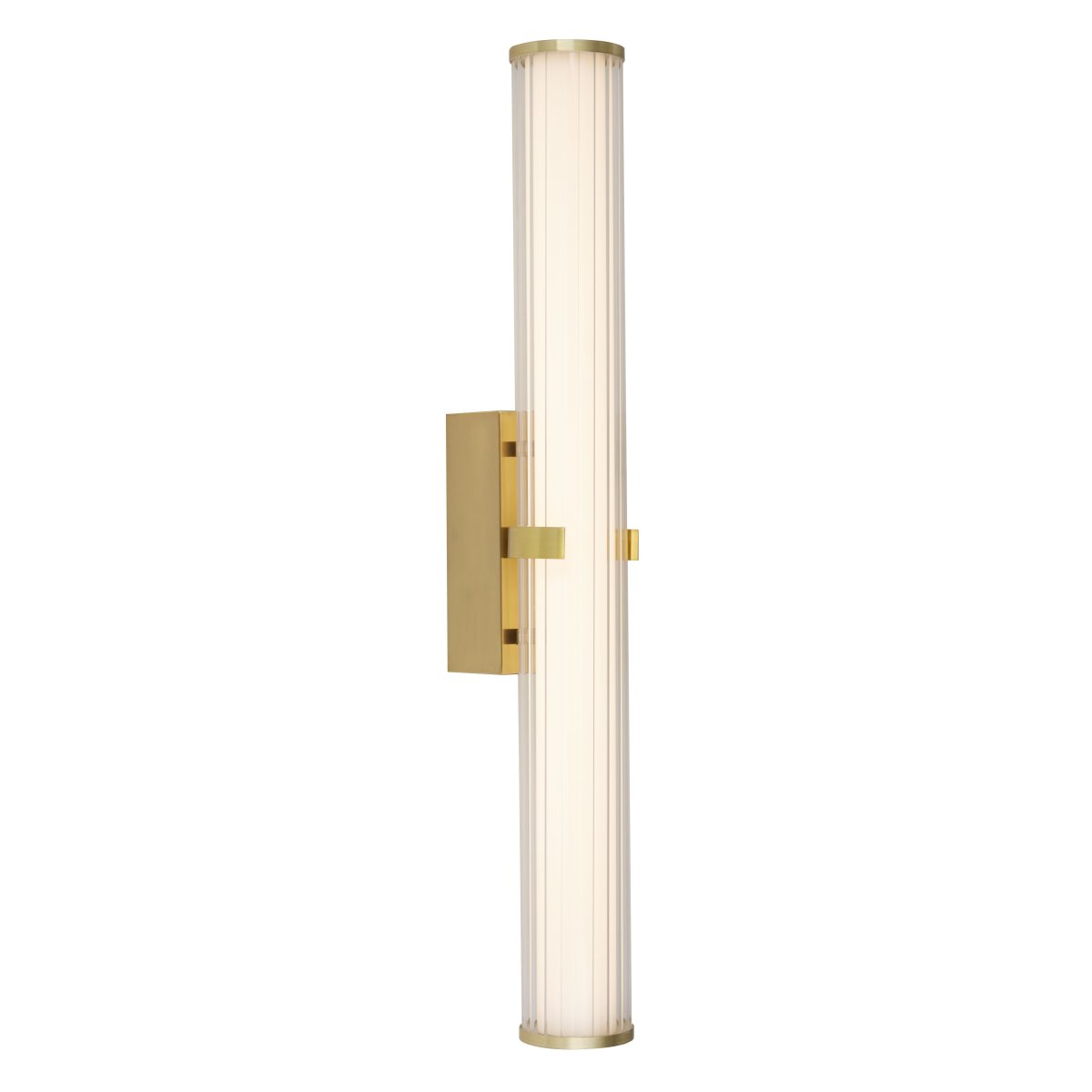 Clamp 63cm Or lampe de salle de bain De Searchlight - Les détails sophistiqués en laiton de la lampe lui confèrent une touche élégante qui s'intègre parfaitement dans les salles de bains classiques et modernes.