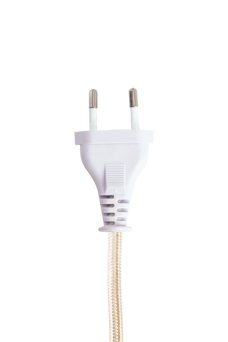 Iris 32cm Laiton/blanc crème applique murale De Globen Lighting - L'abat-jour diffuse une lumière douce et agréable, idéale comme lampe de chevet, dans une entrée ou comme éclairage d'ambiance dans le salon.