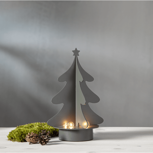 Afton Gris De Star Trading - Gr&acirc;ce &agrave; sa forme ronde, il est esth&eacute;tique sous tous les angles et peut ainsi &ecirc;tre plac&eacute; sur un rebord de fen&ecirc;tre ou un buffet.