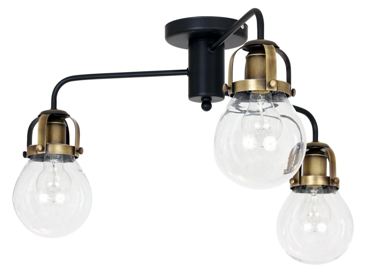 Paris Ø66 Noir plafonnier De Hallbergs - Paris est un plafonnier élégant au design rustique en métal dans les couleurs oxyde et noir.