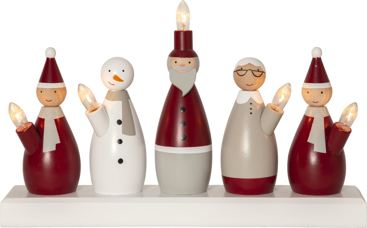Santa Family Polyvalent De Star Trading - D&eacute;corez la p&eacute;riode de l'Avent et de No&euml;l avec ce magnifique bougeoir.