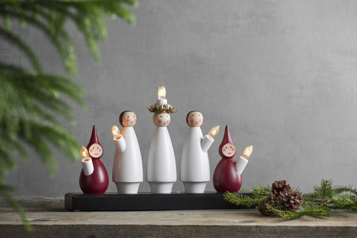 Lucia Choir Polyvalent De Star Trading - Livr&eacute; avec un c&acirc;ble blanc de 1,8 m, un interrupteur d'alimentation et une prise.