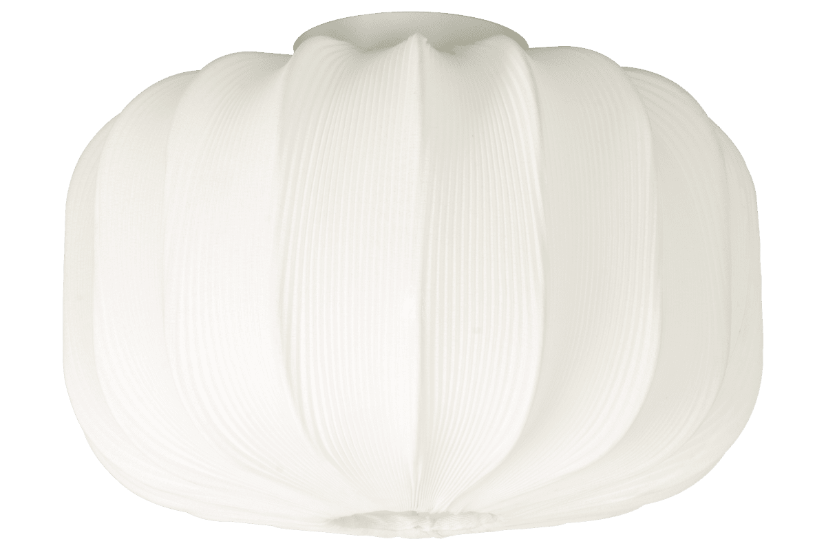 Madame Ø38 Blanc plafonnier De Aneta Lighting - Cache-piton en métal blanc avec suspension à crochet et borne de connexion, prise de lampe montable.