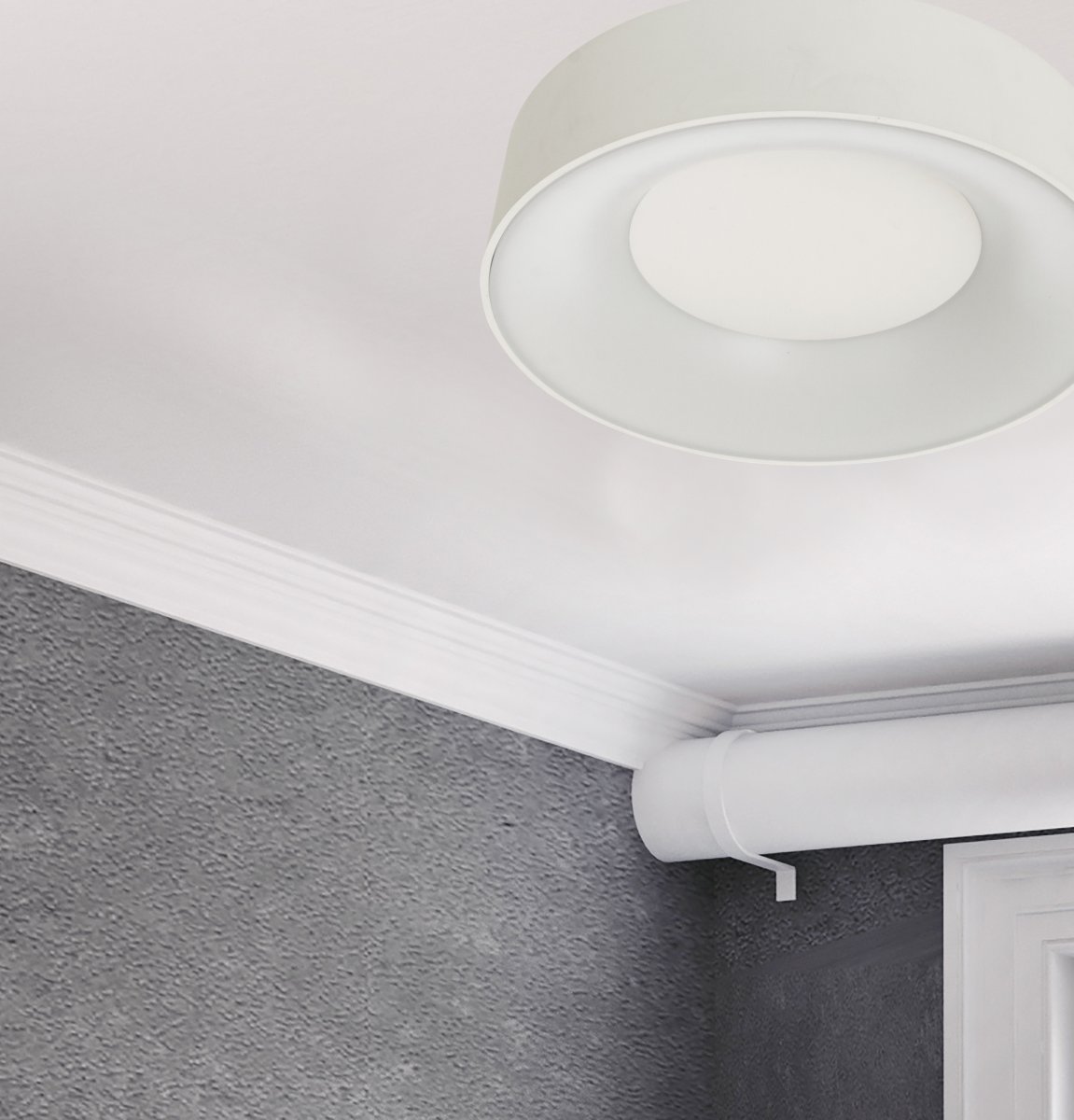 Blink Ø30 Blanc plafonnier De Aneta Lighting - Plafonnier d&eacute;coratif et lumineux &agrave; double isolation, pour montage au plafond ou au mur.