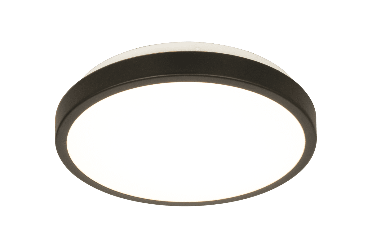 Anillo Ø30 Noir plafonnier De Aneta Lighting - Pour une installation permanente, la lampe est fixée au plafond avec des vis.