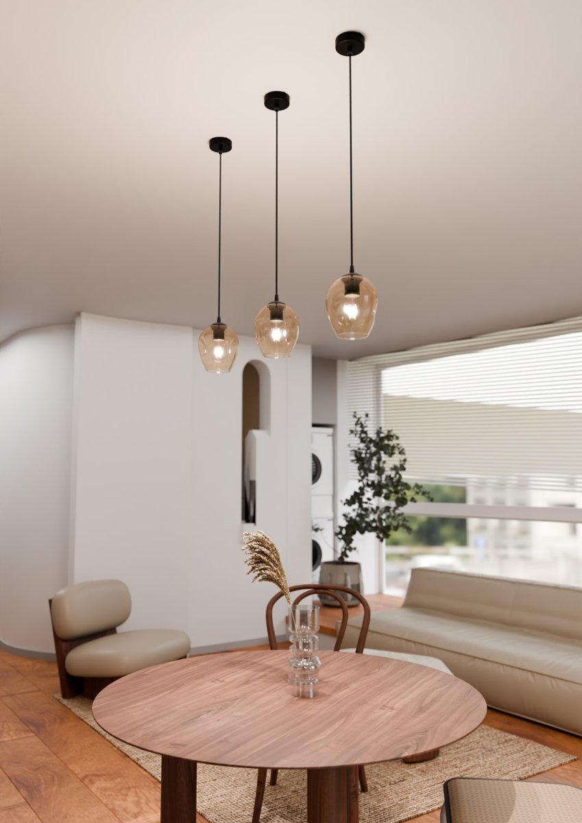 Istar Ø14 Ambre suspension De Emibig Lighting - Istar est une collection de plafonniers polyvalente et intemporelle.