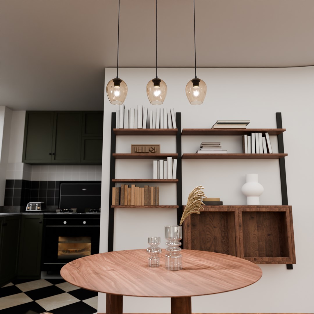 Istar 70cm Ambre suspension De Emibig Lighting - Istar est une collection de plafonniers polyvalente et intemporelle.