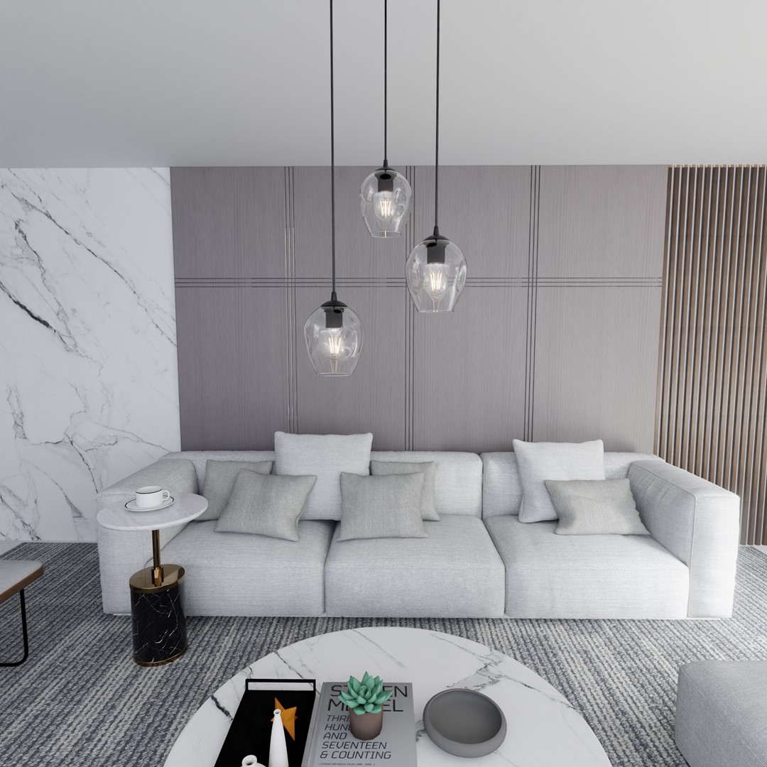 Istar Premium Ø40 Transparent suspension De Emibig Lighting - Istar est une collection de plafonniers polyvalente et intemporelle.