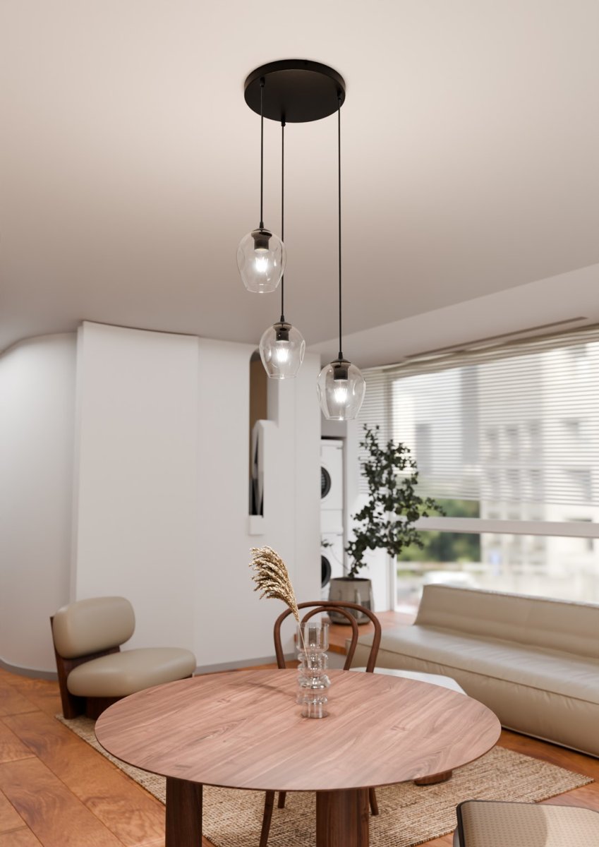 Istar Premium Ø40 Transparent suspension De Emibig Lighting - Istar est une collection de plafonniers polyvalente et intemporelle.