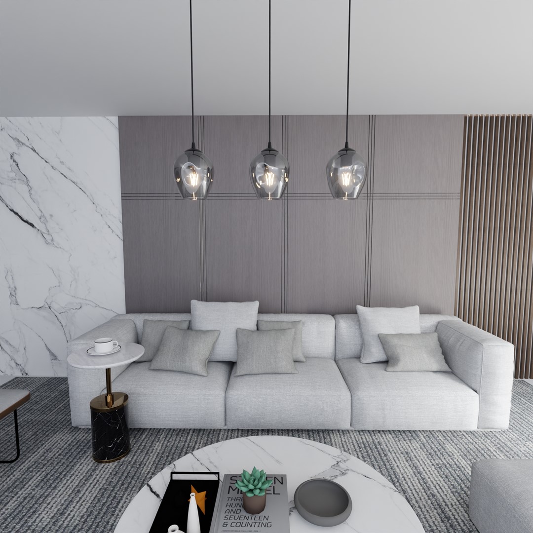 Istar 70cm Couleur fumée suspension De Emibig Lighting - Istar est une collection de plafonniers polyvalente et intemporelle.