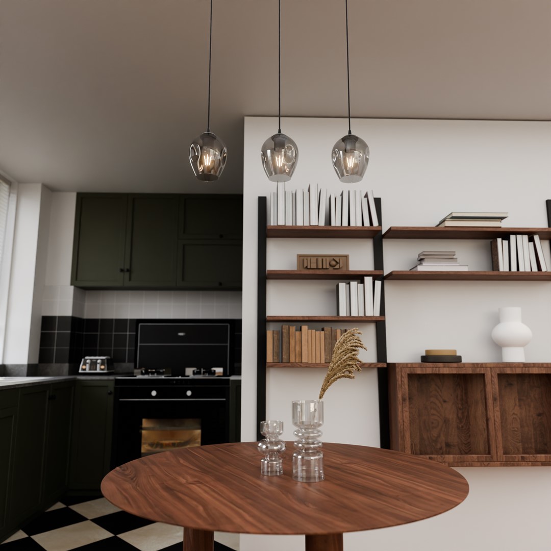 Istar 70cm Couleur fumée suspension De Emibig Lighting - Istar est une collection de plafonniers polyvalente et intemporelle.