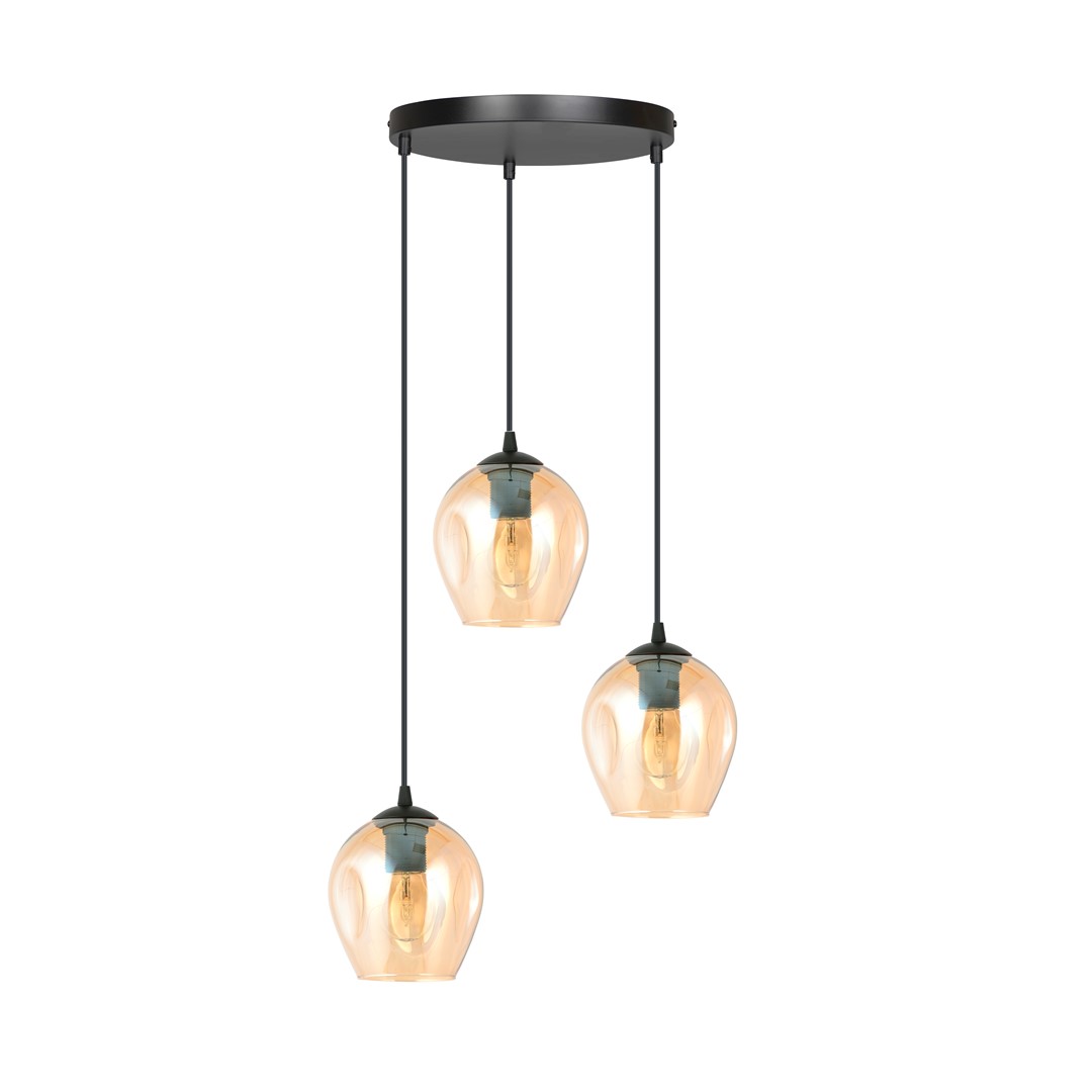 Istar Premium Ø40 Ambre suspension De Emibig Lighting - Istar est une collection de plafonniers polyvalente et intemporelle.