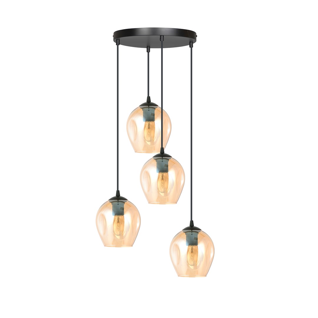 Istar Premium Ø40 Ambre suspension De Emibig Lighting - Istar est une collection de plafonniers polyvalente et intemporelle.