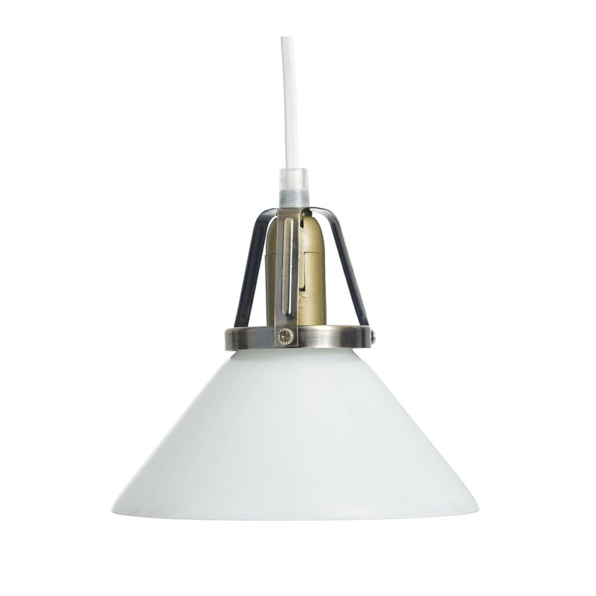 Lampe Style École Ø15 Blanc lampe de fenêtre De Oriva - Cette lampe de cordonnier classique est une lampe de fenêtre intemporelle qui combine le verre et le métal dans un design élégant.