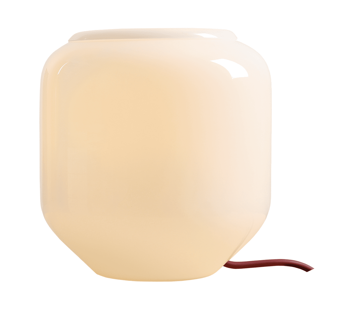 Flask 18cm Blanc/rouge lampe de table De Artera - Flask est une lampe de table élégante aux formes douces et arrondies et à la palette de couleurs modernes.