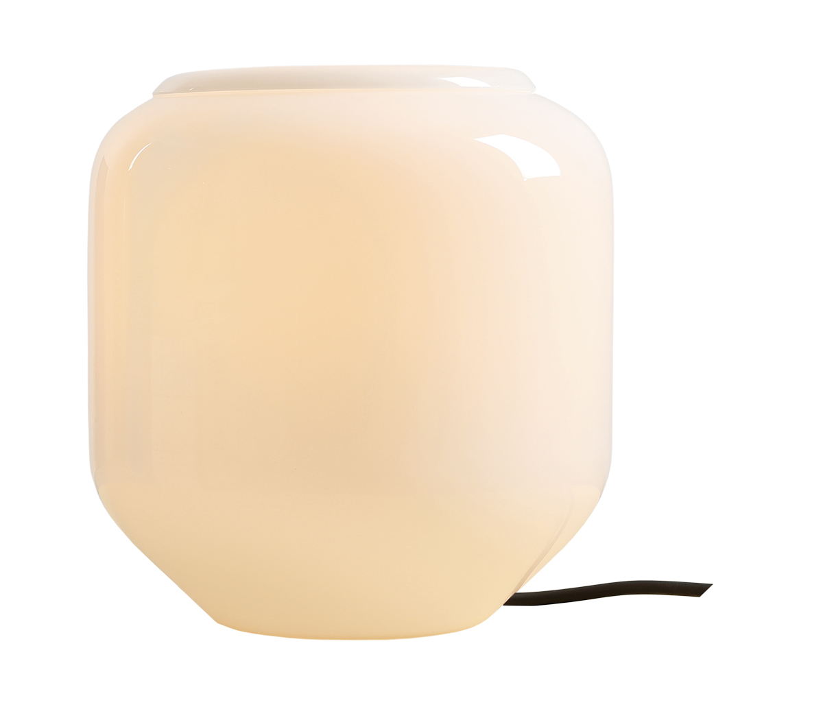 Flask 18cm Blanc/noir lampe de table De Artera - Flask est une lampe de table élégante aux formes douces et arrondies et à la palette de couleurs modernes.