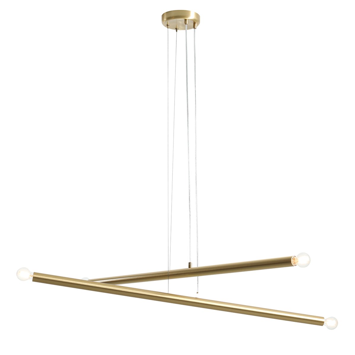Tubo 4 100cm Laiton suspension De Artera - Grâce à sa hauteur de suspension réglable, la suspension s'adapte facilement à vos besoins lors de l'installation.