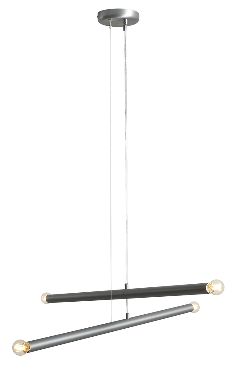 Tubo 4 100cm Acier suspension De Artera - Chaque tube mesure 100 cm de long et 3,2 cm de diamètre, et est équipé d'une source lumineuse à chaque extrémité.