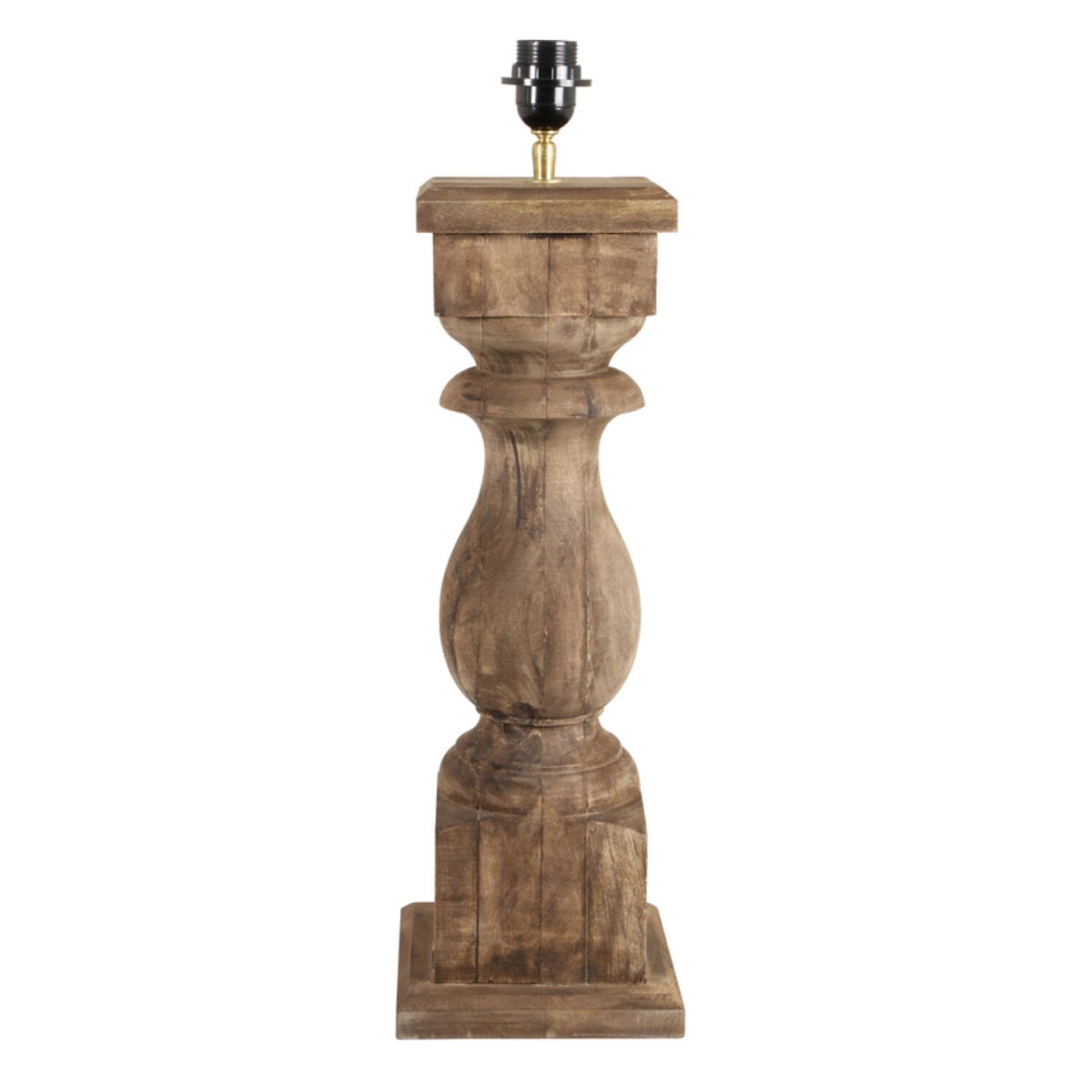 Cadore 64cm Bois pied de lampe De Light & Living - Pied de lampe Cadore – une élégante alliance de charme rustique et de design classique !