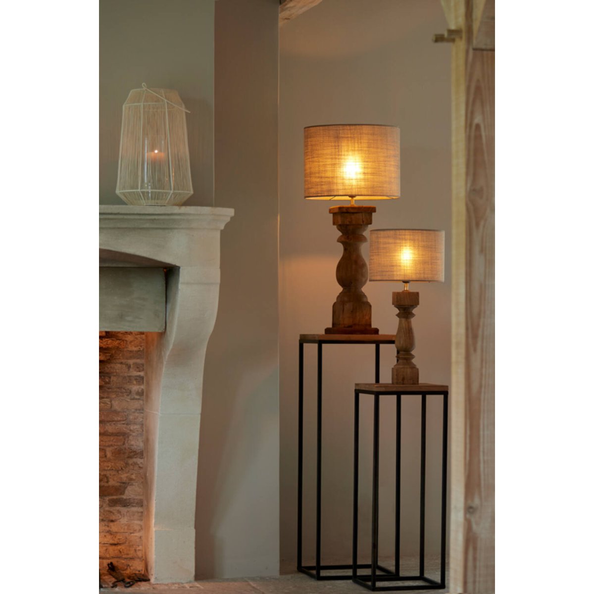 Cadore 64cm Bois pied de lampe De Light & Living - Pied de lampe Cadore – une élégante alliance de charme rustique et de design classique !