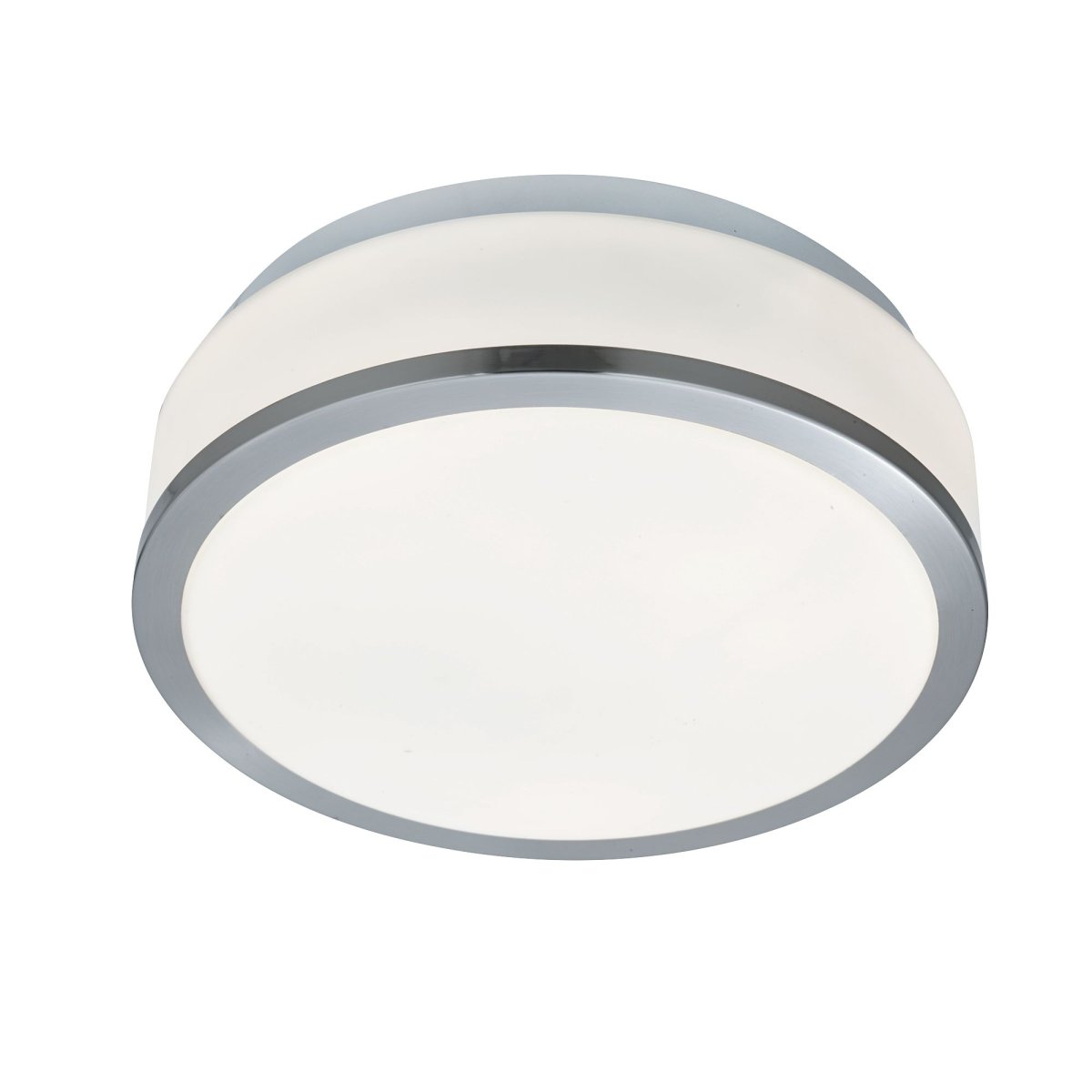 Cheese Ø23 Argent lampe de salle de bain De Searchlight - Cette lampe de salle de bain moderne offre style et fonctionnalité dans un seul ensemble élégant.