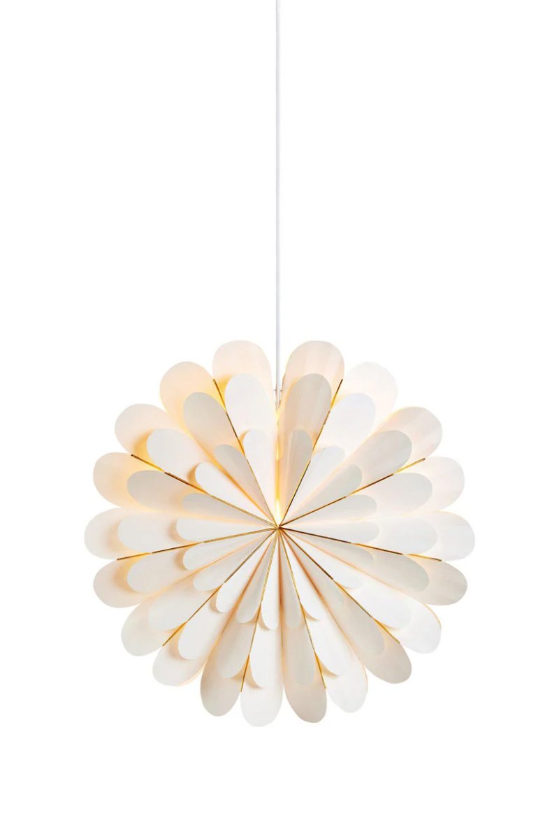 Marigold Ø45 Blanc De Markslöjd - Livr&eacute; avec un c&acirc;ble de 3,5 m avec interrupteur d'alimentation et prise.
