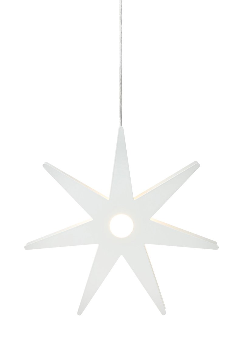 Origo Ø37 Blanc De Markslöjd - L'&eacute;toile de l'Avent Origo est une &eacute;toile de No&euml;l &eacute;l&eacute;gante et moderne en m&eacute;tal blanc, qui cr&eacute;e une ambiance chaleureuse dans votre int&eacute;rieur.