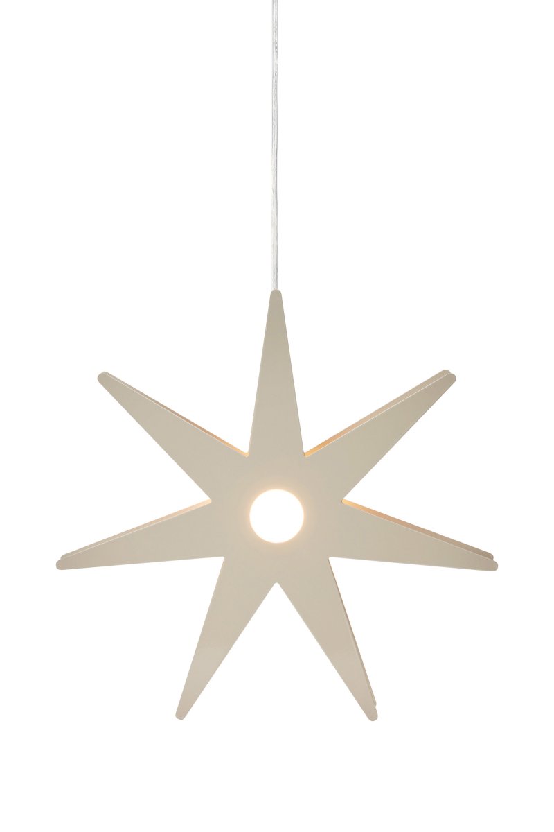 Origo Ø37 Greige De Markslöjd - L'&eacute;toile de l'Avent Origo est une &eacute;toile de No&euml;l en m&eacute;tal gris-beige, &eacute;l&eacute;gante et moderne, qui cr&eacute;e une ambiance chaleureuse dans votre int&eacute;rieur.