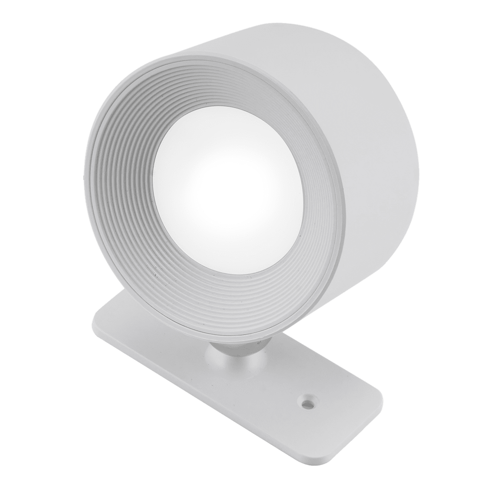 No cable Blanc portable De Unison - La lumi&egrave;re rotative dispose d'un interrupteur d'alimentation avec fonction de gradation &agrave; 3 niveaux avec la possibilit&eacute; de changer la temp&eacute;rature de couleur du jaune chaud au blanc chaud, permettant un r&eacute;glage facile des couleurs.