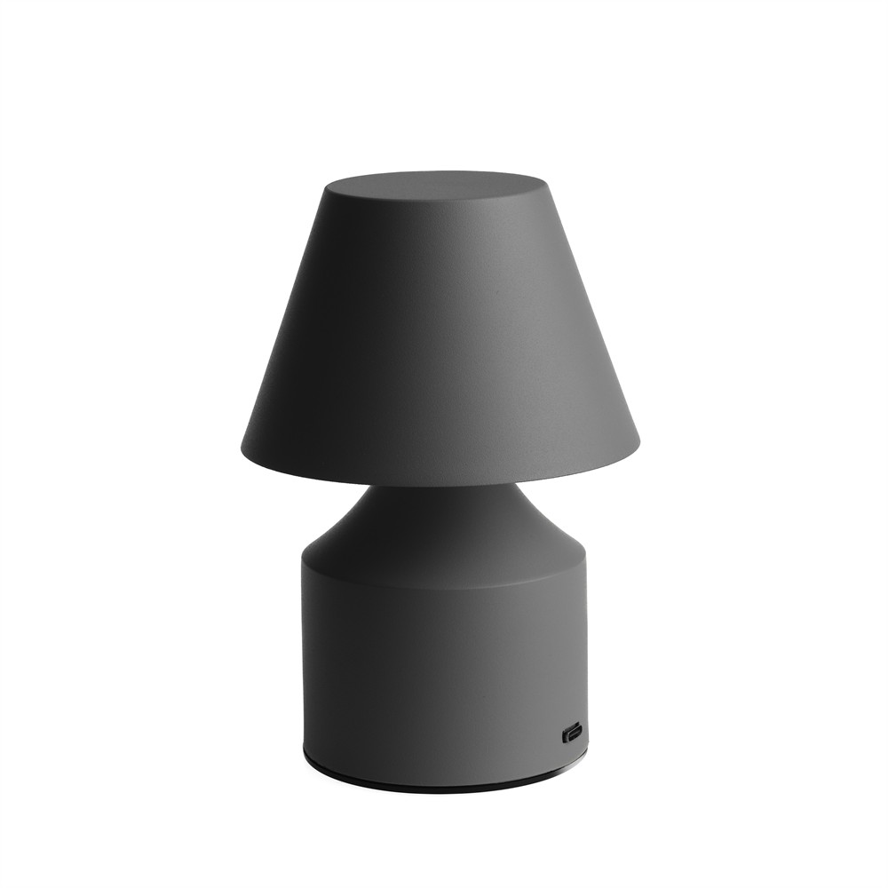 No cable 16cm Graphite portable De Unison - La lumi&egrave;re dispose d'un interrupteur d'alimentation avec fonction de gradation et de la possibilit&eacute; de changer la temp&eacute;rature de couleur du jaune chaud au blanc chaud pour un r&eacute;glage facile des couleurs.