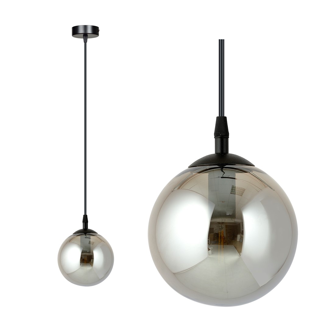 Cosmo Ø12 Couleur fumée suspension De Emibig Lighting - TRAKER est un plafonnier en forme d'araignée qui offre de nombreuses possibilités de conception grâce à ses longs câbles.