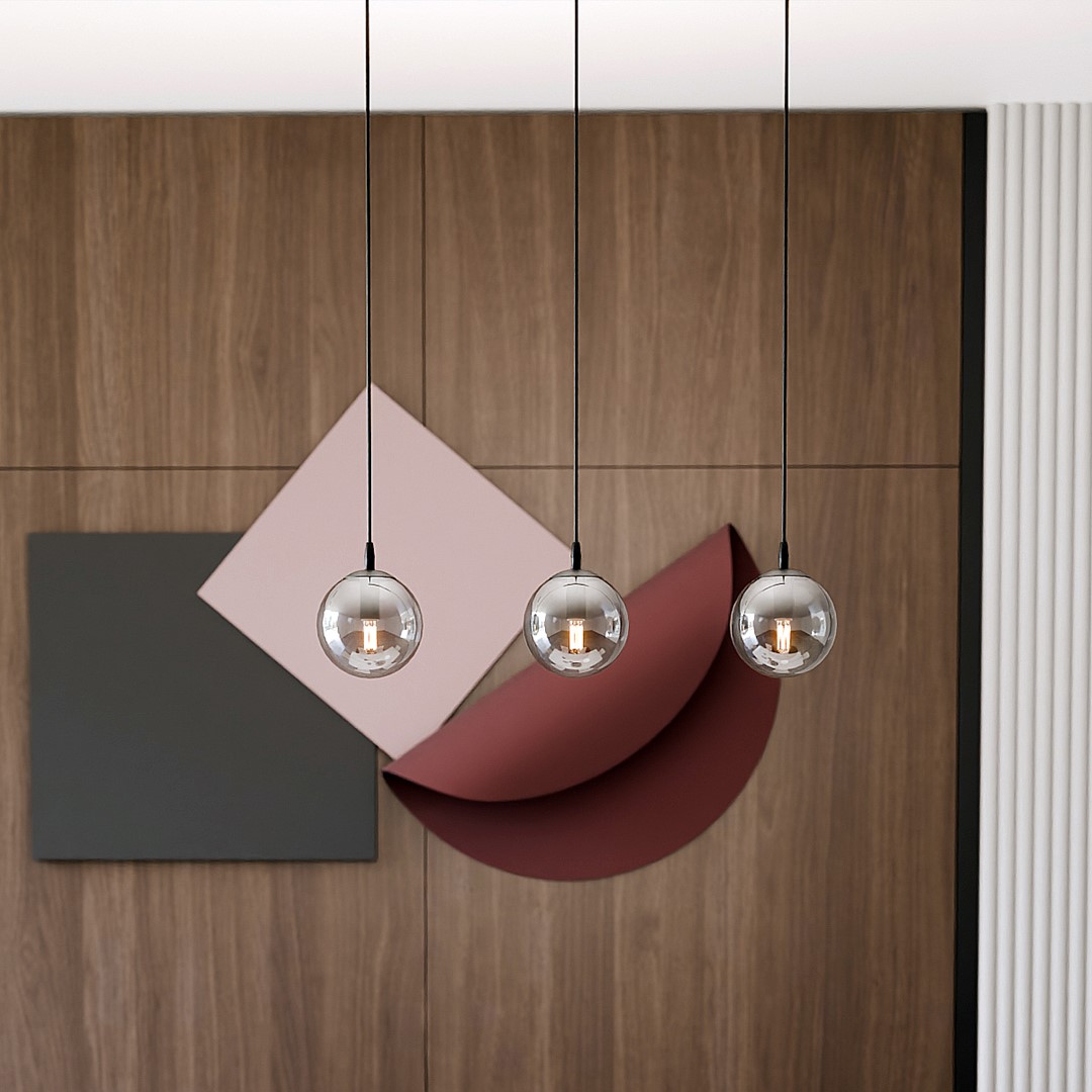 Cosmo 70cm Couleur fumée suspension De Emibig Lighting - Cosmo est une collection de plafonniers polyvalente et intemporelle.