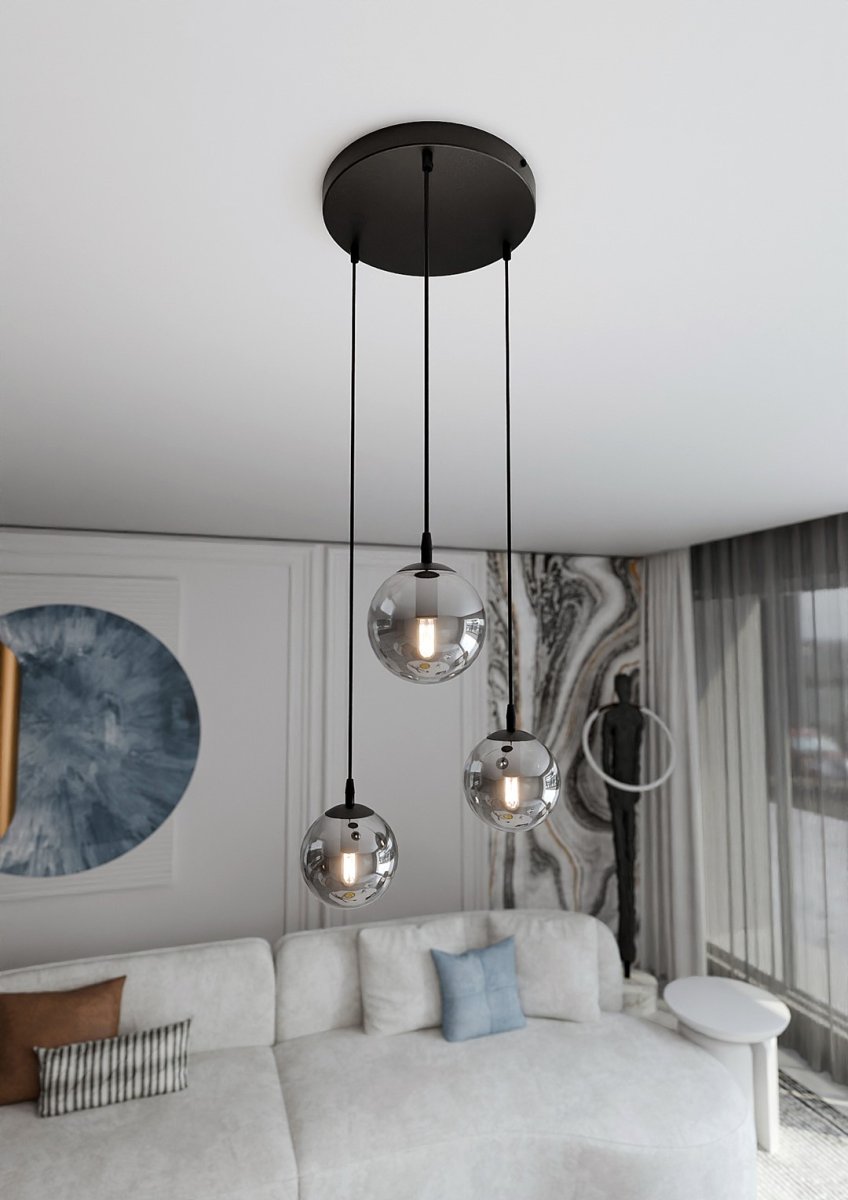 Cosmo Premium Ø40 Couleur fumée suspension De Emibig Lighting - Cosmo est une collection de plafonniers polyvalente et intemporelle.