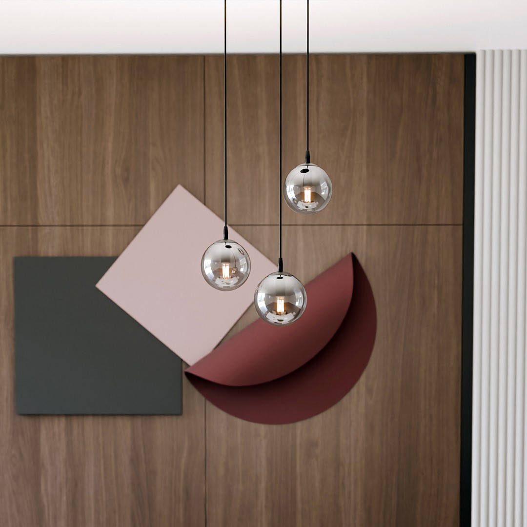 Cosmo Premium Ø40 Couleur fumée suspension De Emibig Lighting - Cosmo est une collection de plafonniers polyvalente et intemporelle.