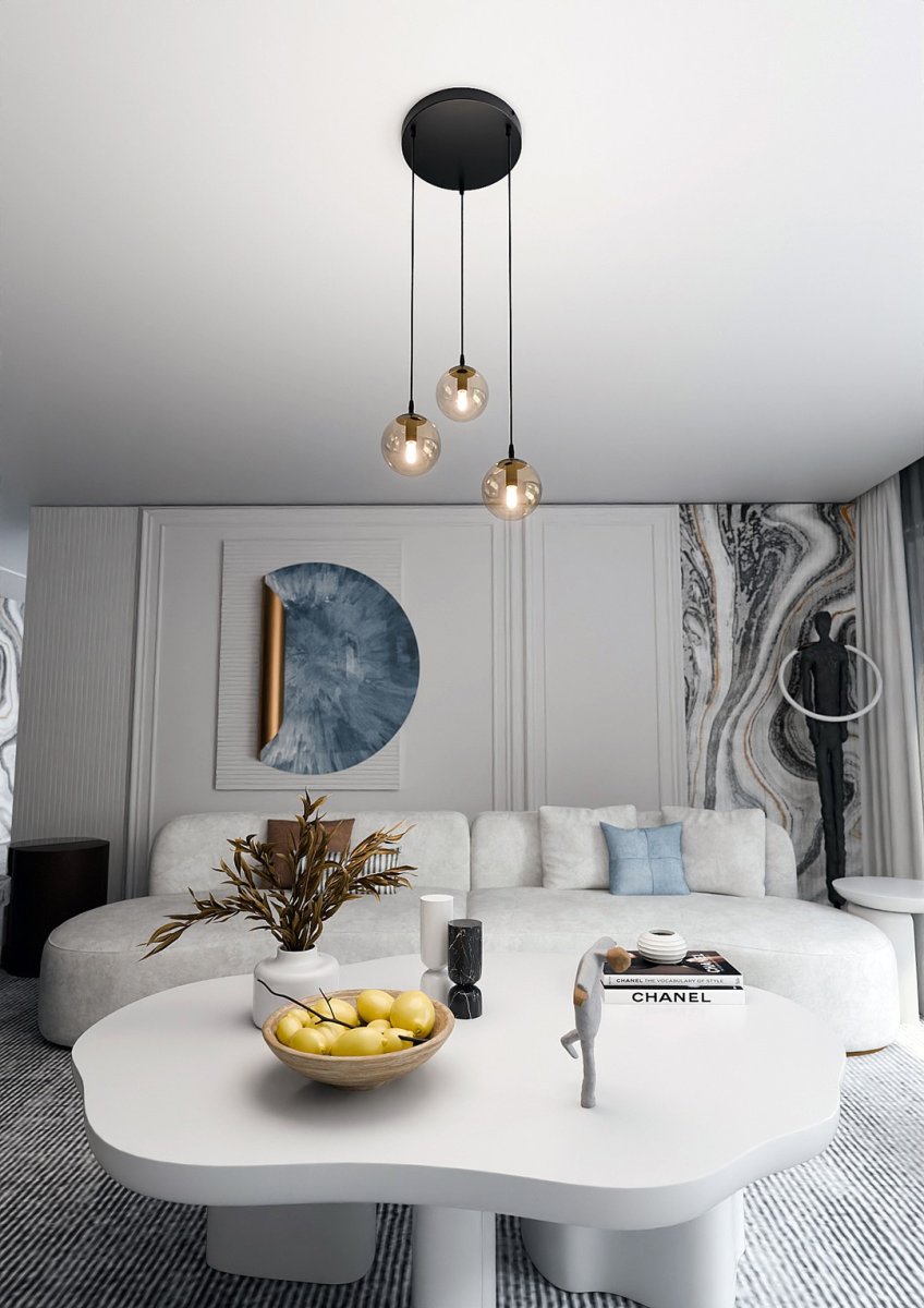 Cosmo Premium Ø40 Ambre suspension De Emibig Lighting - Cosmo est une collection de plafonniers polyvalente et intemporelle.