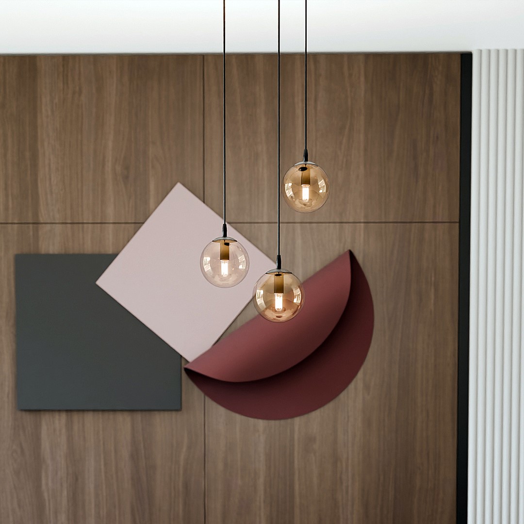 Cosmo Premium Ø40 Ambre suspension De Emibig Lighting - Cosmo est une collection de plafonniers polyvalente et intemporelle.