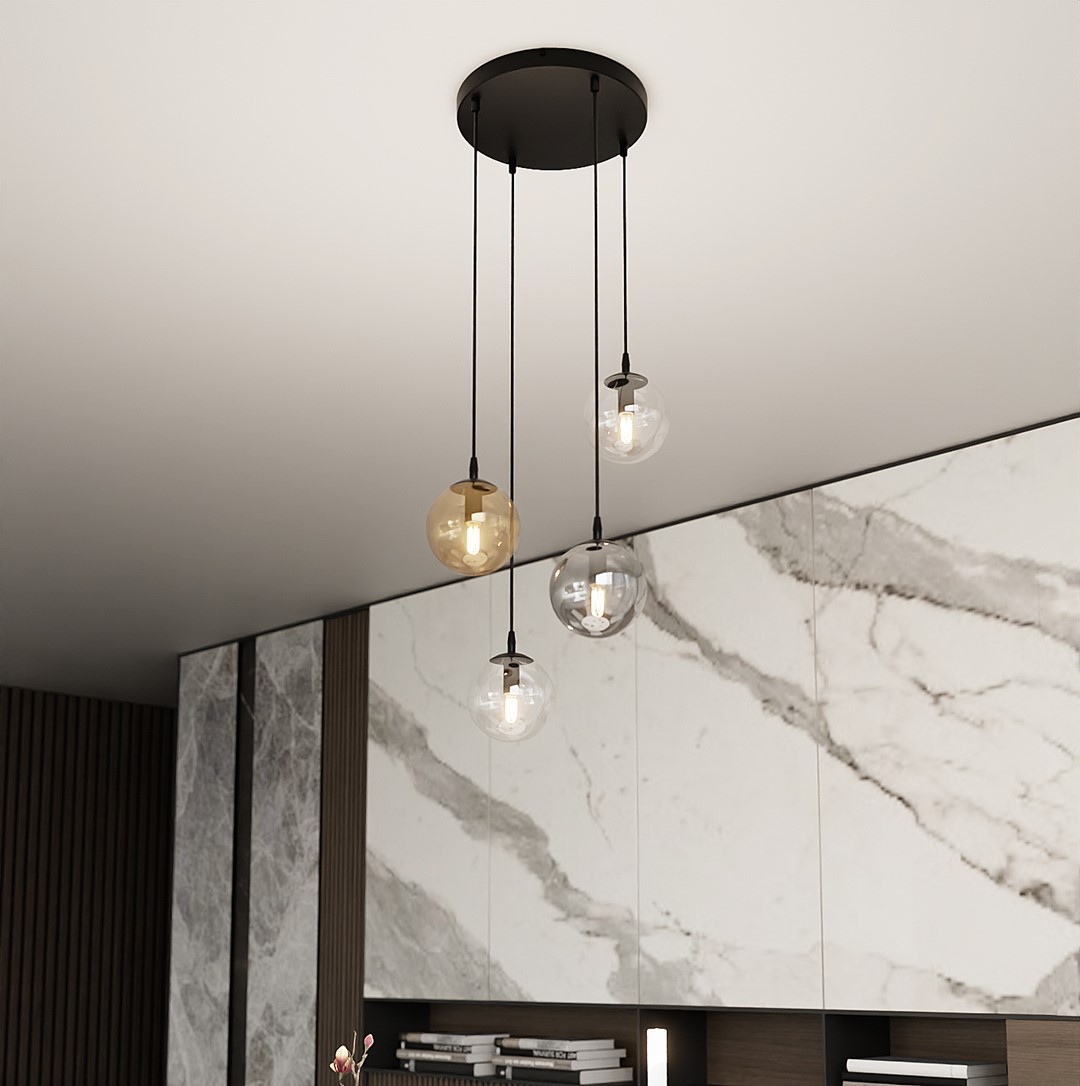 Cosmo Premium Ø40 Multicolore suspension De Emibig Lighting - Cosmo est une collection de plafonniers polyvalente et intemporelle.