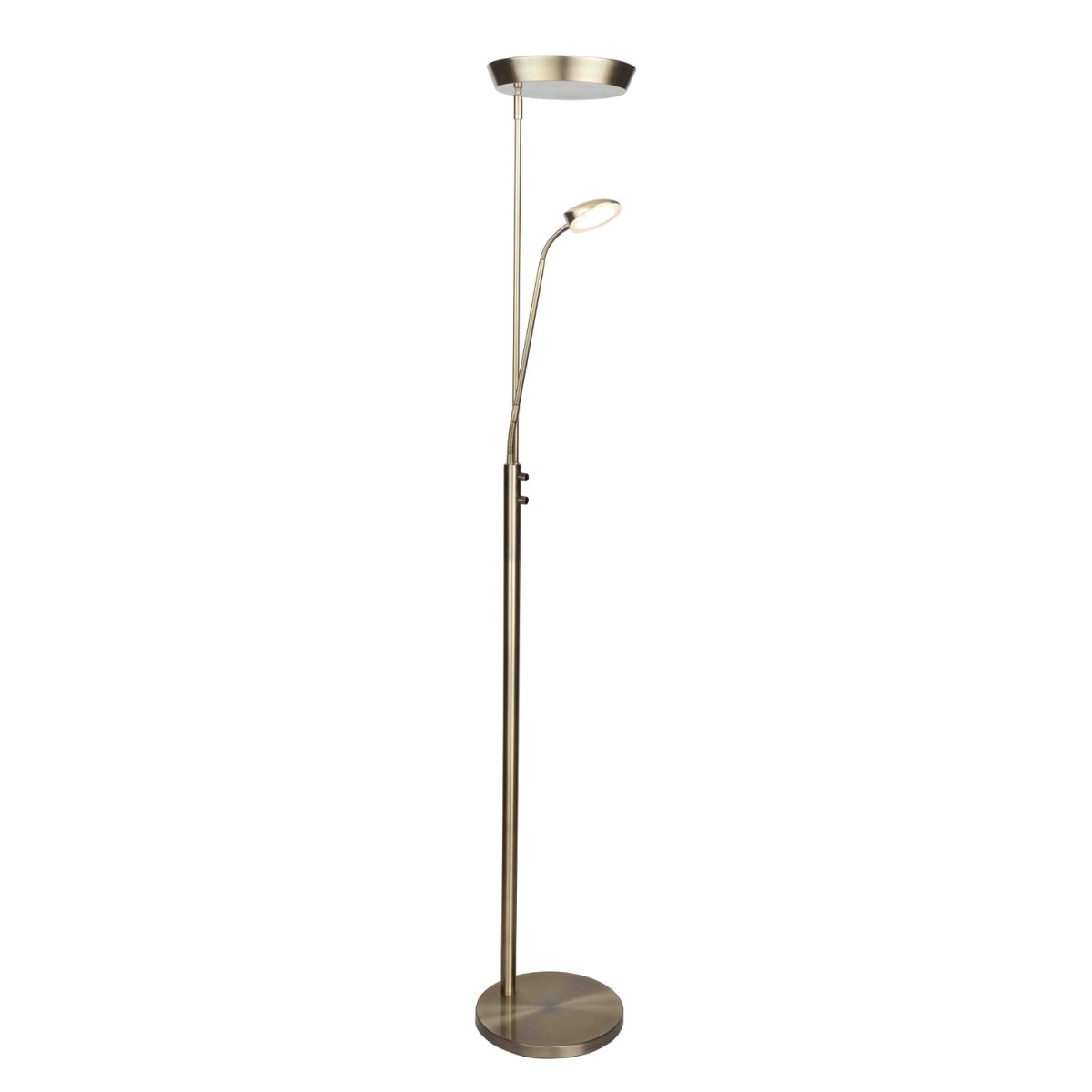 Vegas Laiton antique lampadaire De Halo Design - Vegas est le choix parfait pour ceux qui recherchent une solution pratique et élégante pour l'atmosphère et la résolution.