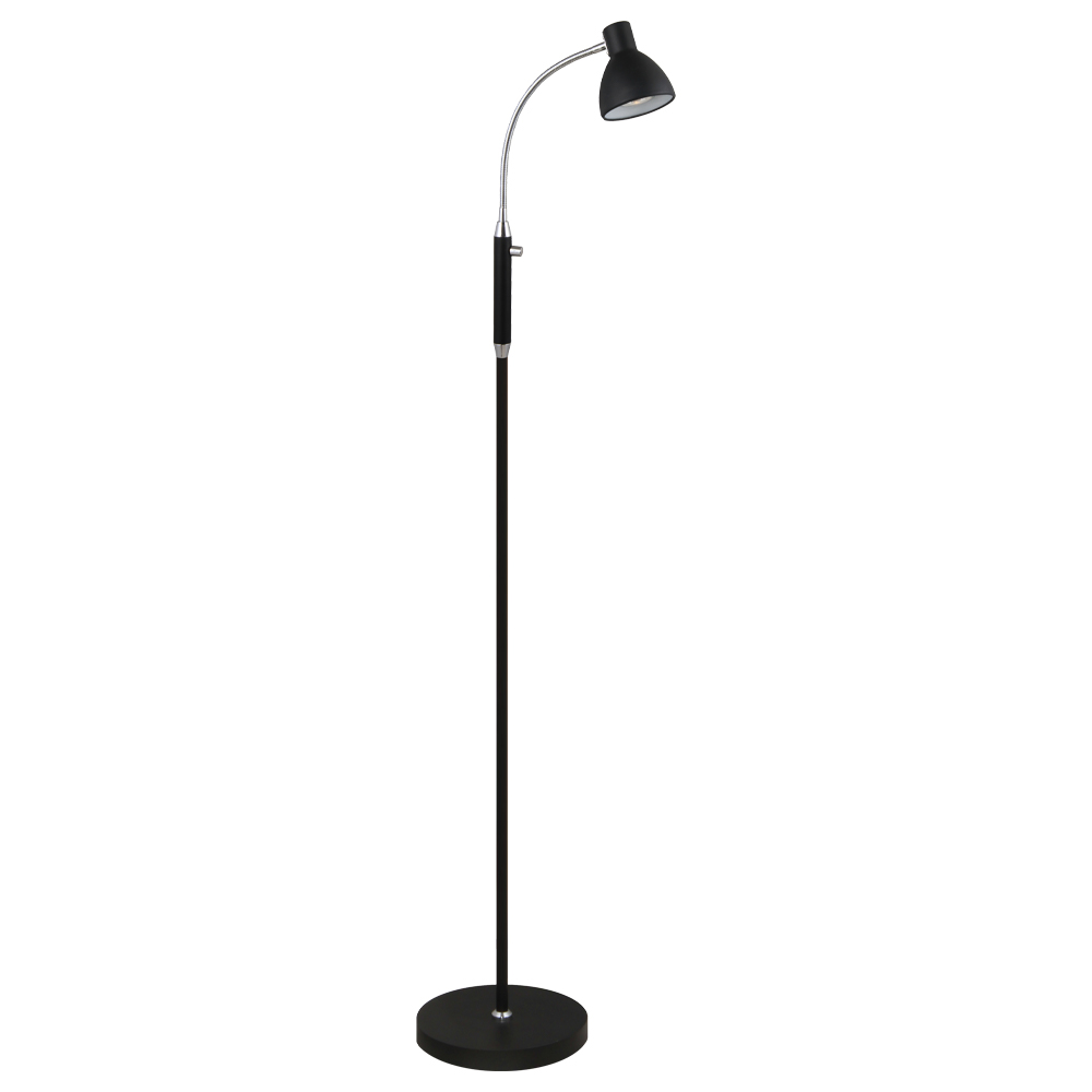 Hudson 1 Noir lampadaire De Halo Design - Une combinaison parfaite de style et de fonctionnalité qui ajoute à la fois élégance et éclairage pratique à votre maison.
