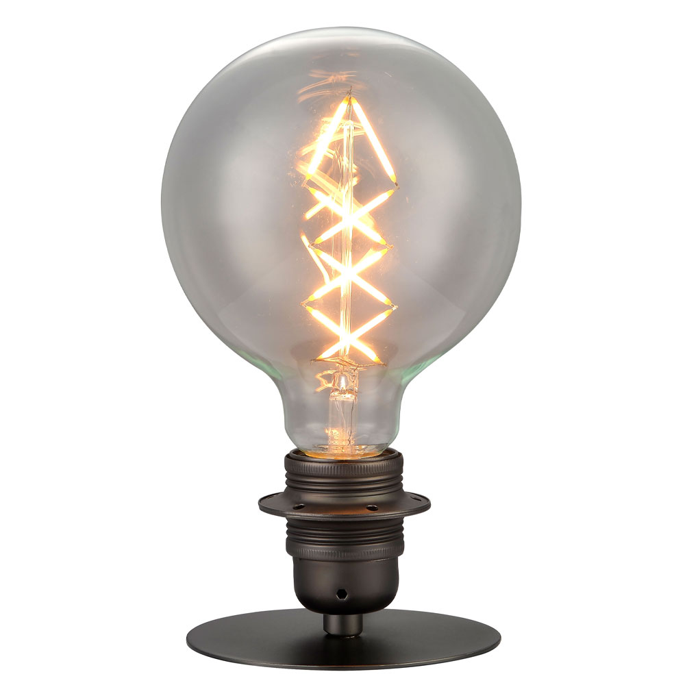 Combi 7cm Argent foncé lampe de table De Halo Design - Combi a un design industriel avec ses formes classiques et sa surface métallique.