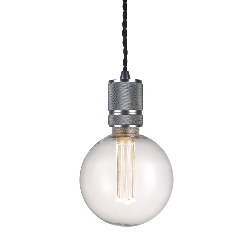 Halo Ø5 Gris foncé suspension De Halo Design - Le mat&eacute;riau de base en m&eacute;tal robuste et gris fonc&eacute; donne un look sophistiqu&eacute; qui s'int&egrave;gre parfaitement au-dessus de la cuisine, dans le couloir ou dans le cadre d'un &eacute;clairage de groupe.