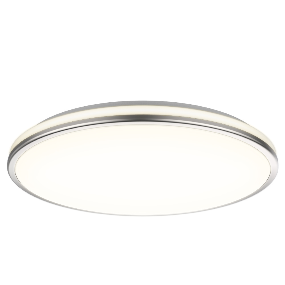 Fancy Ø33 Argent plafonnier De Halo Design - Il dispose également d'un variateur intégré à 3 niveaux que vous pouvez combiner avec votre interrupteur mural habituel.