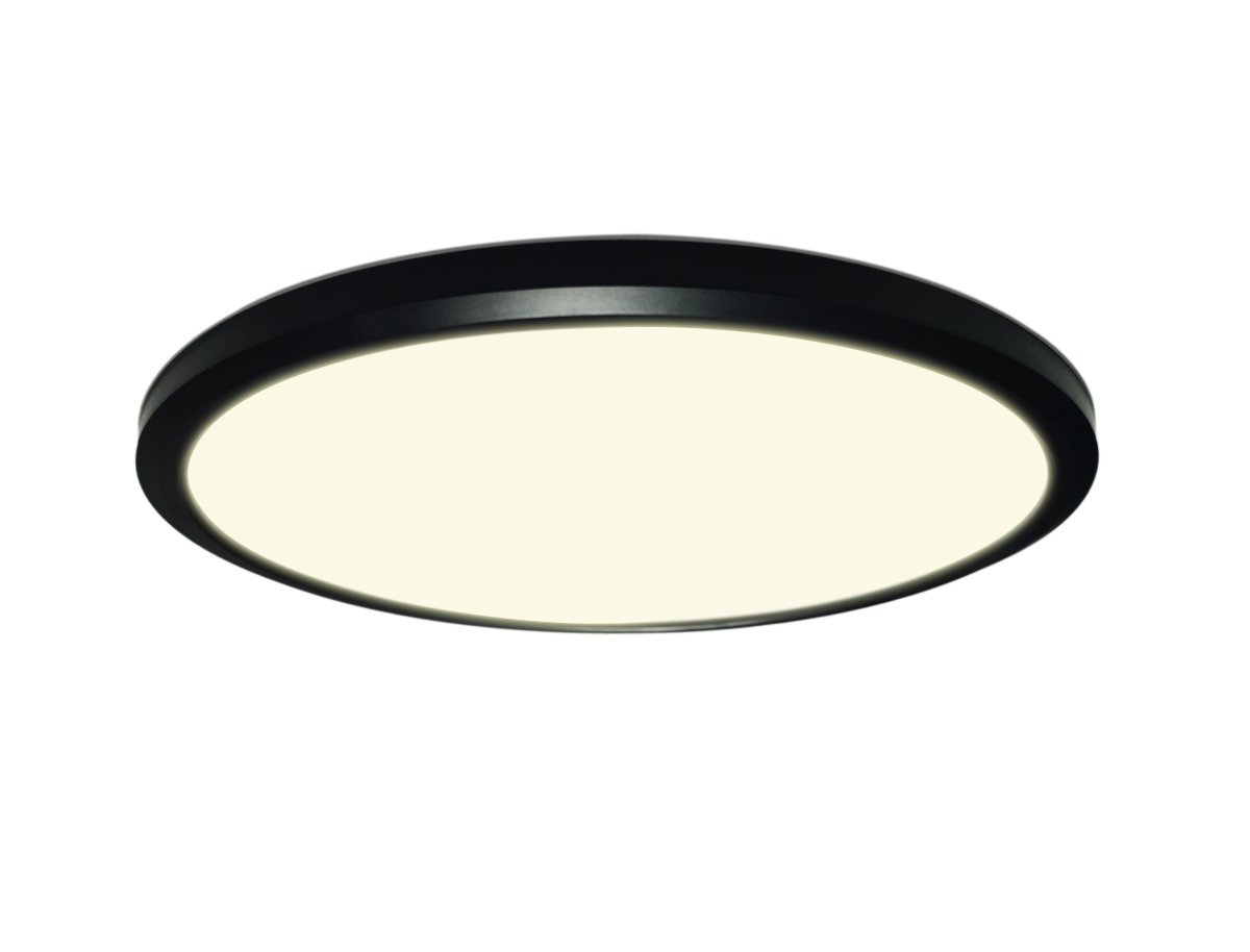 Ultra Ø30 Noir lampe de salle de bain De Halo Design - Le plafonnier Ultra avec variateur à 3 niveaux est la combinaison parfaite du minimalisme moderne et de la fonctionnalité flexible.